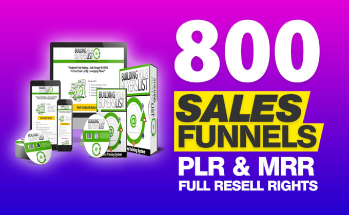 500 PREMIUM Sales Funnels, Video Courses & Sales Pages